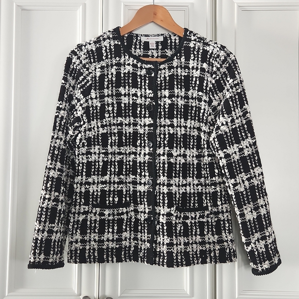 JM COLLECTION | Bouclé Tweed Blazer S/M